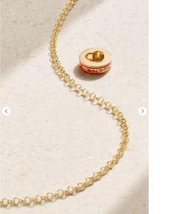 Foundrae Reverie Heart Beat 18-Karat Gold and Enamel Necklace for Woman Designer Jewelryカスタムペンダントゴールドメッキ