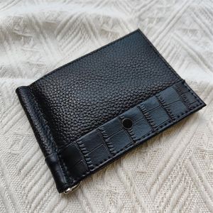 New Men Fashion Wallet Card Holder High Quality Leather European Trend Black Red Bag Short Portfolio Driver's License Case Cr321K