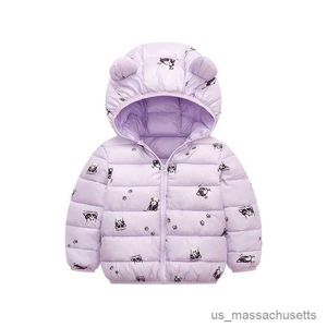 Coat Toddler Fashion Down Jackets For Baby Girls Winter Boys Cotton Jacket Kids Lightweight Coats Hooded Children's Outerwear R230912