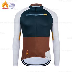 Cykelskjortor toppar Raudax Winter Thermal Fleece Clothing Tolv färger Topptröja Sportcykel MTB Riding Warm Jackets 230911