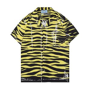 2022 Fashion Designer Summer Men Casual Shirts Short Sleeve Tops Hawaiian Beach Loose Shirts2661