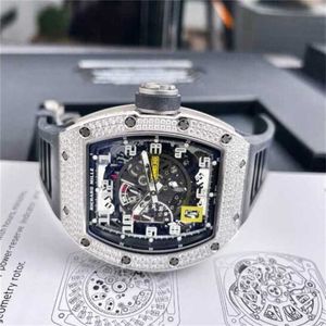 Automatyczne zegarek na rękę mechaniczne Richarmilles Watch Swiss Mens Watches Mens Series 030 18K Platinum Oryginalne Diamentowe Automatyczne mechaniczne męże WN2F0