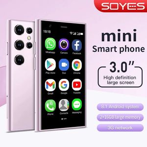 Original Soyes S23 Pro Mini -smartphones Unlocked Android 8.1 Dual Sim 3.0 '' HD 1000mAh Battery WiFi Bluetooth 3G Liten mobiltelefon