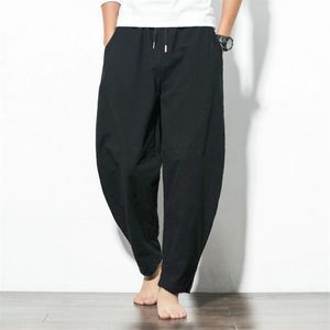 Męskie letnie wiosny Spodnie w stylu chińskim spodnie lampionowe spodnie haremowe Spodnie szerokie nogi spodni 275 m