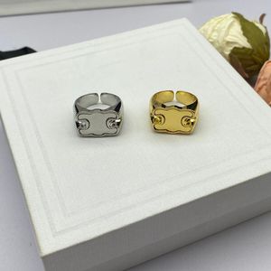 Modedesigner, vielfältige Optionen, Glücksklee-Ring, hochwertige Perlen-Liebes-Goldringe für Damen und Herren, luxuriöse Eheringe, Geschenk, Weihnachten, Halloween