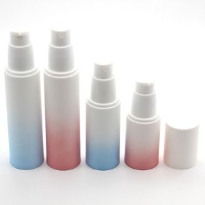 15 ml 30 ml Gradient Airless Bottle Lotion Cream Pump Plastic Container Vaccum Spray 50 ml Kosmetiska flaskor Dispenser för kosmetika WQSWQ