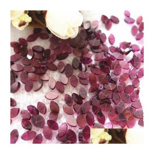 Loose Gemstones 30Pcs A Lot 100% Natural Semi-Precious Stone Red Garnet Marquise Shape 5X8Mm With Through Hole Wholesale Bea Dhgarden Dhew8