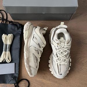 Projektant marki utwory Casual Buty platforma 17FW trampki Vintage Triple Black White Beige Tracks Runners 3 3.0 T.S. Luksusowe trenerzy Dhgate