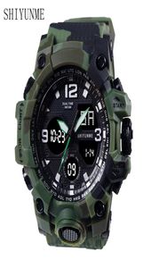 Wristwatches SHIYUNME Mens Watch Luxury Camouflage GShock Fashion Digital Led Date Sport Men Outdoor Electronic Watches Man Clock1807398