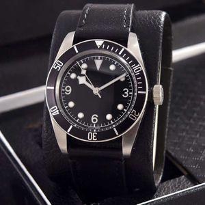 Высокое качество мужские модные дизайнерские часы автоматические механические циферблаты из нержавеющей стали с кожаным ремешком для часов с сапфировым стеклом 42 мм мужские часы