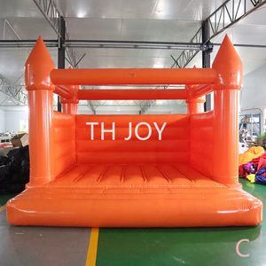 outdoor activities Inflatable Wedding Bouncer shiny orange House Jumping Bouncy Castle for Halloween