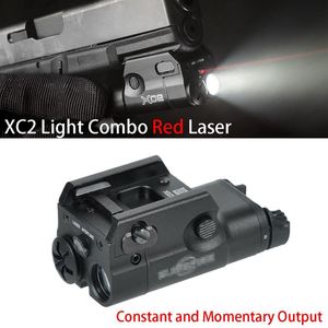 Тактический компактный разведывательный фонарь XC2 с красной точкой лазерного светодиода MINI белого цвета, фонарик 200 люмен158Z