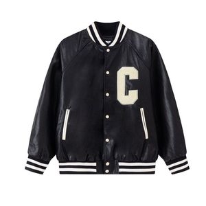 2023 Baseball Jersey Sports Jacket Coat Customized Fabric Embroidered Logo Unisex Kontrast Casual Letter Brodered Loose Fit L105