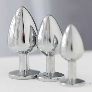 Küçük boyutlu paslanmaz çelik metal anal fiş ganimet boncuklar paslanmaz çelik+kristal takı seks oyuncakları yetişkin ürünleri kadınlar için popo fişi manqb6h