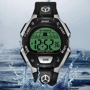 Wristwatches SYNOKE Sports Men Watch Cartoon Screen Luminous Digital Watches Alarm Multifunction Waterproof For Relojes Hombres