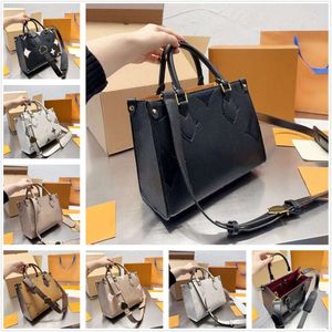 High Quality ONTHEGO PM Ladies Chain Shoulder Genuine leather Totes Luxurys Designers bags handbags Purse Embossing Crossbody Bag the tote bag sacoche