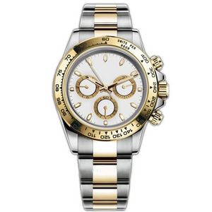 Relógio dayton mecânico automático masculino 40MM 904L todo em aço inoxidável cerâmica daytonwatch fivela dobrável à prova d'água relógios de safira super brilhantes Montre de luxe