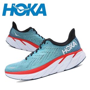 Dress Shoes HOKA ONE Clifton 8 Running Shoes Mens Women's Lightweight Cushioning Marathon Absorption Breathable Highway Trainer Sneakers 230912