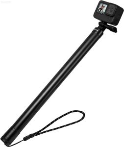 Tripods TELESIN selfie stick length (118 inches/3 meters) carbon fiber waterproof for Max Action GO3 bicycle motorcycle accessories L230912
