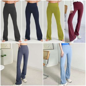 Yoga Mujer Fitness Pantalones holgados Culturismo Deportes Mini pantalones acampanados Pantalones de campana atléticos Señora Sexy Levantamiento de glúteos Pantalón de pierna ancha Moda completa