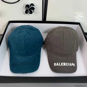 Moda projektanci męskiej i damskiej Casquette Sports Denim Raped Ball Caps Solidny kolor B Letter Pary Hats Outdoor