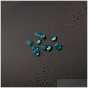 Diamantes soltos 216 boa qualidade resistência a altas temperaturas nano gemas faceta redonda 2.25-3.0mm opala escura aquamarine azul verde dhgarden dhltu