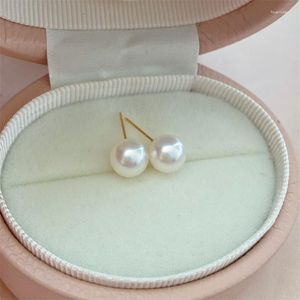 Orecchini a bottone AB810 Lefei Moda Fine Classico Lusso Forte lucentezza 7-8mm Akoya Orecchino di perla rotonda Donna Oro 18 carati Fascino del partito Matrimonio