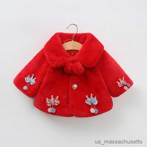 Mantel 0-18M Baby Jacken Für Mädchen Herbst Warme Plüsch Mantel Nette kinder Oberbekleidung Neugeborenen Baby Mädchen kleidung R230912