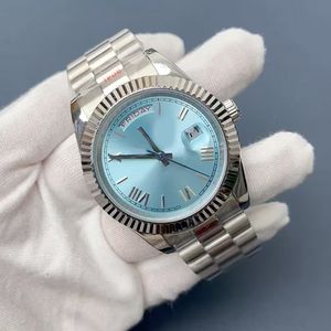 Rolj Mens Saat Tarihi 18K Otomatik Caijiamin 40mm 904L Paslanmaz Çelik Kayış Safir Elmas Gizli Katlanır Toka 36mm Saatler Su Geçirmez Dhgate Jason007