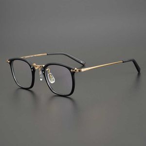 Fashion Pure Handmade Designer Masunaga Top 806 Star Full Frame Myopia Glasögon kan utrustas med konstnärliga ramar av olika grader