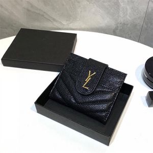 Designer Luxus Kartenhalter Tasche Pussys Geldbörse Herren Frauen Brieftasche Brief Leder Einfarbig Tasche Münze Geldbörsen267y