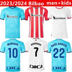 23 24 Soccer Jerseys BERENGUER 2023 2024 MUNIAIN WILLIAMS Football shirt RAUL GARCIA VILLALIBRE Jersey Sancet third GK black UNAI SIMON Athletic BILBAO