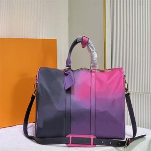 HH 2022 Zachowaj wszystkie 45 torbów Duffel Bandouliere Large Pacader Bagage Torby Luksusowe designerskie torebkę Gradient Pastel Shades Shop306D