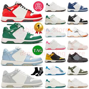 High Quality OOO Designer Out Of Office Sneakers Luxury White Red Green Blue Grey Black Navy Blue Yellow Outdoor Platform Trainers Plate-forme Leather Shoe 36-45