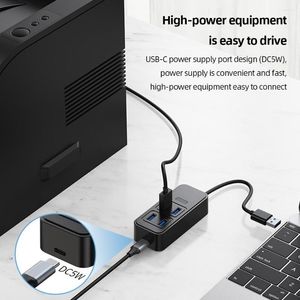 Puertos Multi USB Splitter Adapter Cable expansor HUB 3,0 de alta velocidad para discos duros teclado de ratón