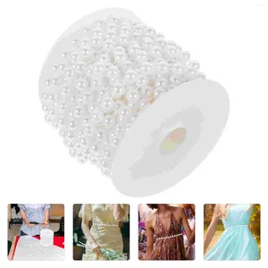 Tenda Catena di perline di cotone Finiture di perle Decorazione multiuso Bouquet Ciondolo decorativo Filo Porta Festa Perline in ABS