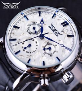 Jaragar Blue Sky Series Elegant Design Genuine Leather Strap Male Wrist Watch Mens Watches Top Brand Luxury Clock Men Automatic2470251