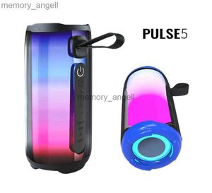 Portabla högtalare Portabla högtalare JBLS Pulse 5 Trådlös Bluetooth -högtalare Pulse 5 Waterproof Subwoofer Bass Musik Portable Audio Full Screen Colorful HKD230912