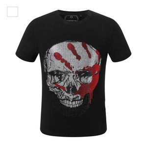 Designer PP Skull Diamond T-shirt Tiger Phillip Plain Men T-shirt Kort ärm Dollar Bear Brand Tee High Quality Skulls T Shirt Topps SP2106