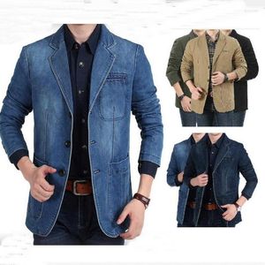 Abiti da uomo maschile blazer maschio abito tascabile tascabile giacca da lavoro jeans blazer sciolte.