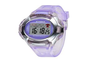 Lässige digitale Sport-Kinderuhren, elektronisches PU-Kunststoffband, wasserdichte Armbanduhr für Kinder, Weihnachtsgeschenke 993293521067