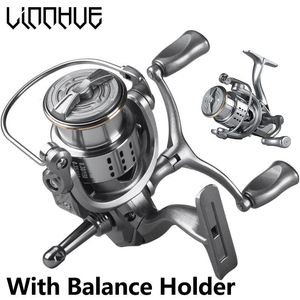 Fly Fishing Reels2 LINNHUE Carretel Duplo Aperto 1500 2500 Com Suporte de Equilíbrio Água Salgada Água Doce Fiação Pesca Carpa Siver 230912