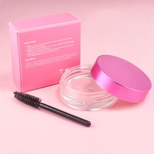 Eyebrow Enhancers 12pcs Private label Styling Brow Soap Pink Rose Gold Jar No Need Water Freeze Wax Gel Water Free Soft Eyebrow Soap Bulk Products 230912