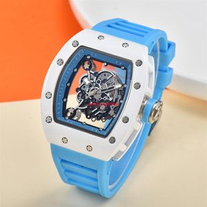 three-pin transparent bottom full-function men's watch Top brand luxury watches Men's quartz automatic Men's watch219I