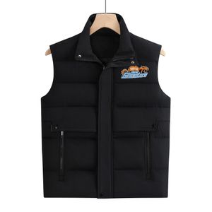 Bomullsjacka för män och kvinnor Trapstar Autumn and Winter Lovers Sleeveless Freestyle Warm Real Feather Down Winter Fashion Vest Bodywarmer Advanced Waterproof