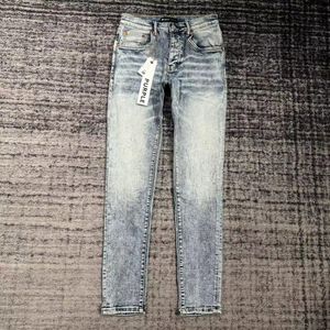 Jeans Lila Marke Designer Herren Ripped Straight Regular Denim Tears Washed Old Long Fashion Hole Stack 21