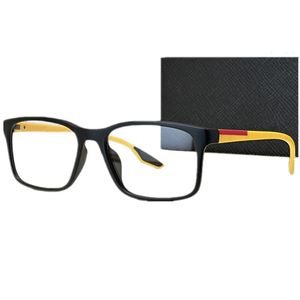 23Lux Design, sportlicher optischer Brillenrahmen, Unisex, l01, 54–18–145, leichter, mattierter Carbonfaser-Vollrand, prägnanter rechteckiger Rahmen für Korrektionsbrillen, vollständiges Etui