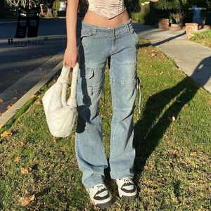 Women's Jeans Straight Denim Trousers Women Baggy Cargo Low Rise Jean Summer Woman Shorts Cowboy Pants For Clothing Urban