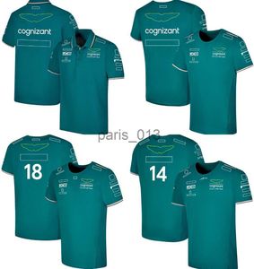 Others Apparel F1 2023 Official Mens Driver T-Shirt Formula 1 Team Racing Suit T-Shirts F1 Shirt Drivers 14 and 18 Oversized T-shirts x0912