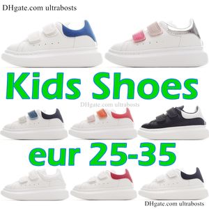 Kinder-Turnschuhe, Designer-Laufschuhe, übergroße Kleinkind-Schuhe, Jungen- und Mädchen-Lässige Leder-Samt-Espadrilles-Turnschuhe, Jugend- und Kinderplattform, dicker, schwarzer, rot-blauer Sneaker